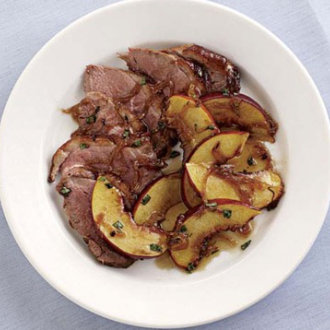 Duck Breasts with Peaches and Tarragon